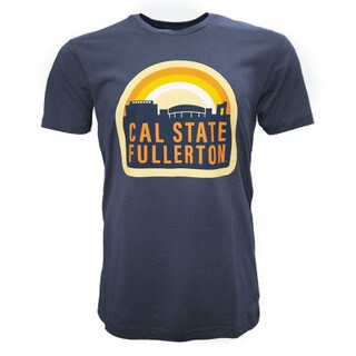 Uscape Cal State Fullerton Sun Up to Sun Down Tee - Harbor Blue